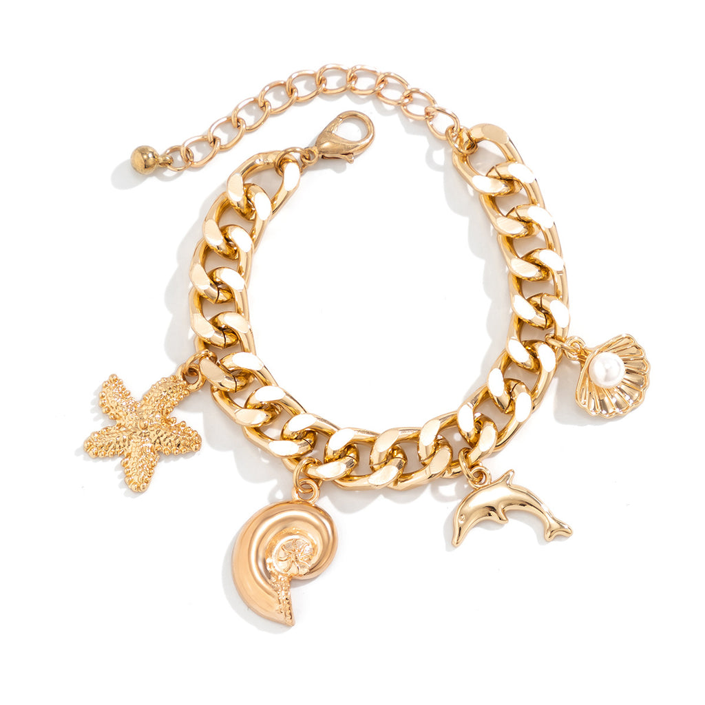 Boho Starfish Conch Choker & Bracelet Set | KAH Jewelry