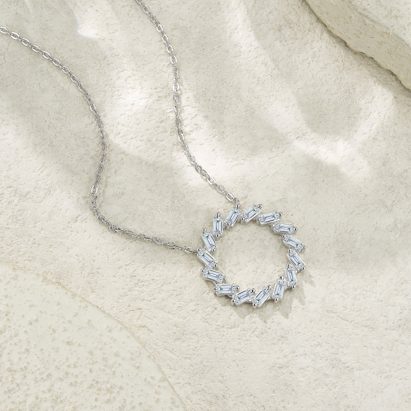 Moissanite S925 Silver Pendant Necklace | KAH Jewelry