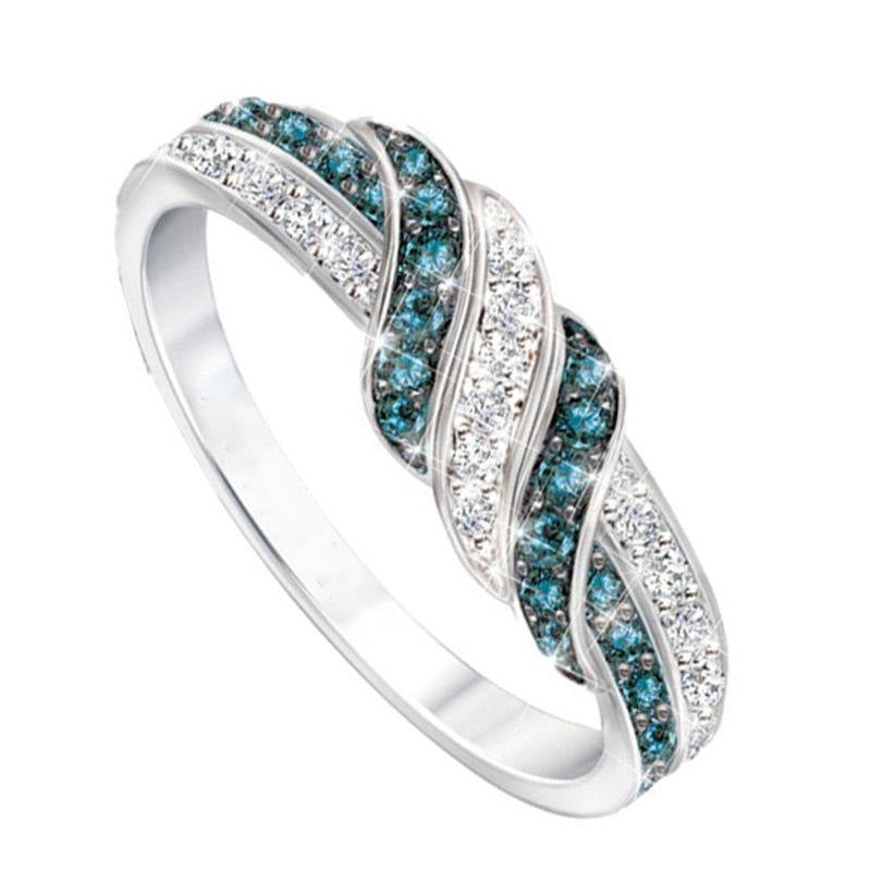White Sapphire Gemstone Ring | KAH Jewelry