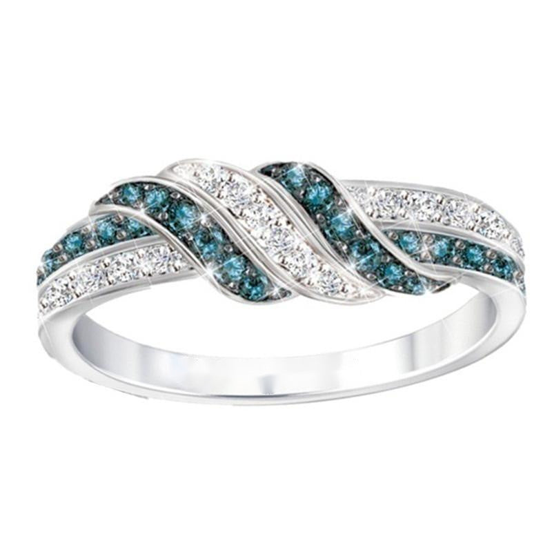 White Sapphire Gemstone Ring | KAH Jewelry