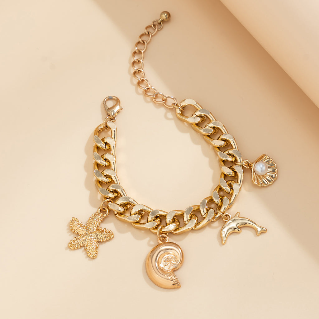 Boho Starfish Conch Choker & Bracelet Set | KAH Jewelry