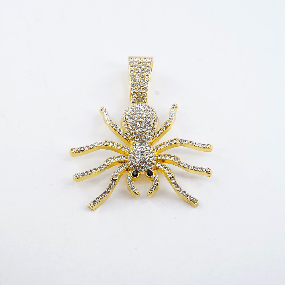 Crystal Spider Pendant Necklace