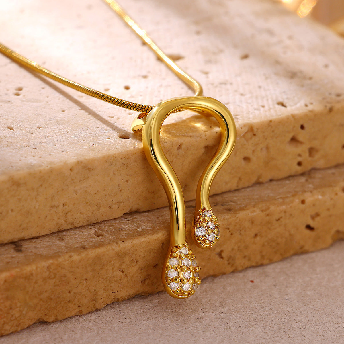 U-Shape Fairy Clavicle Necklace | KAH Jewelry