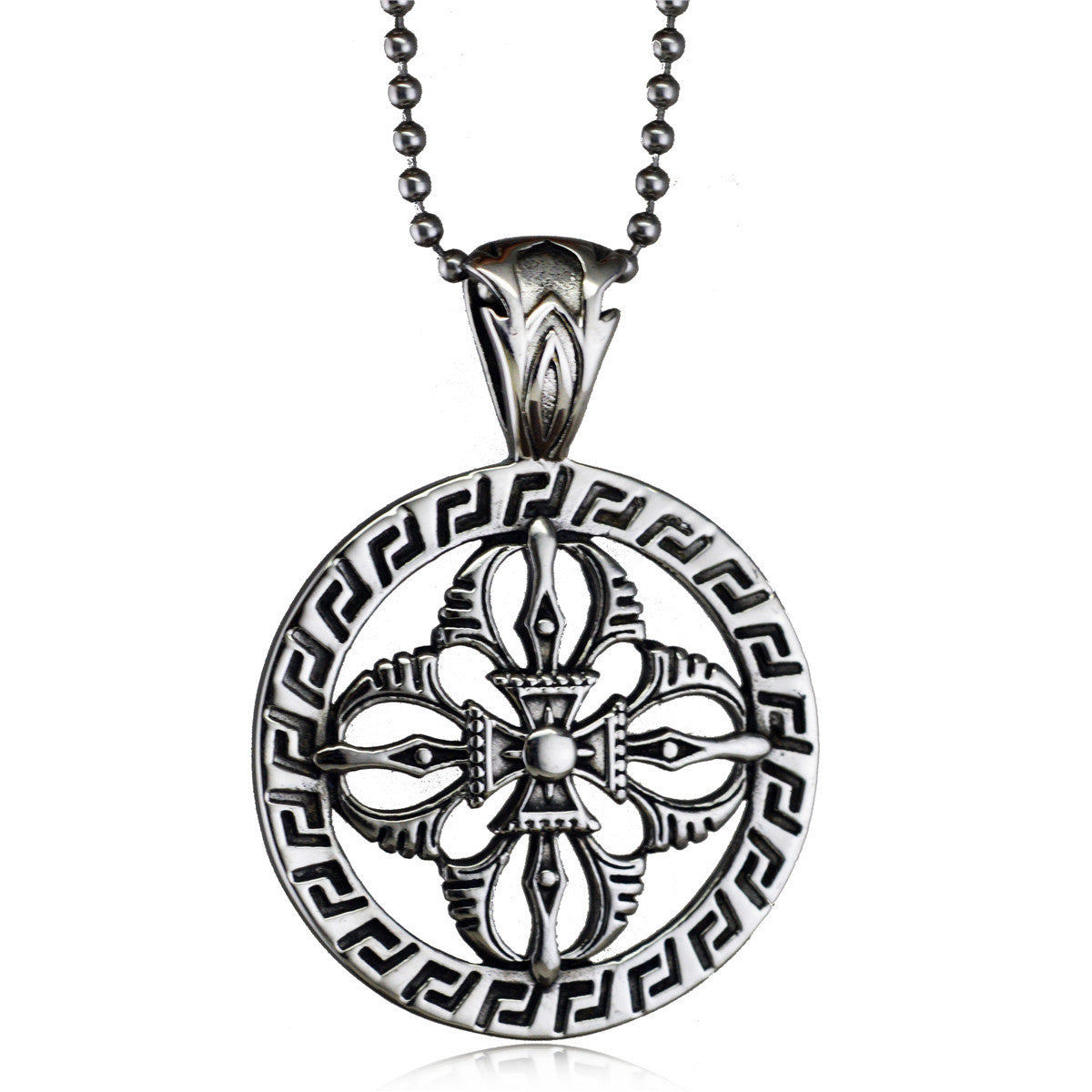 Hollow Cross Titanium Pendant