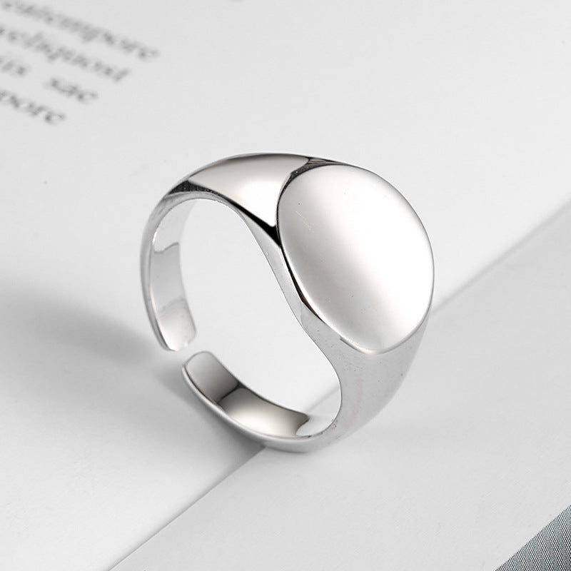Oval Smooth Band Ring