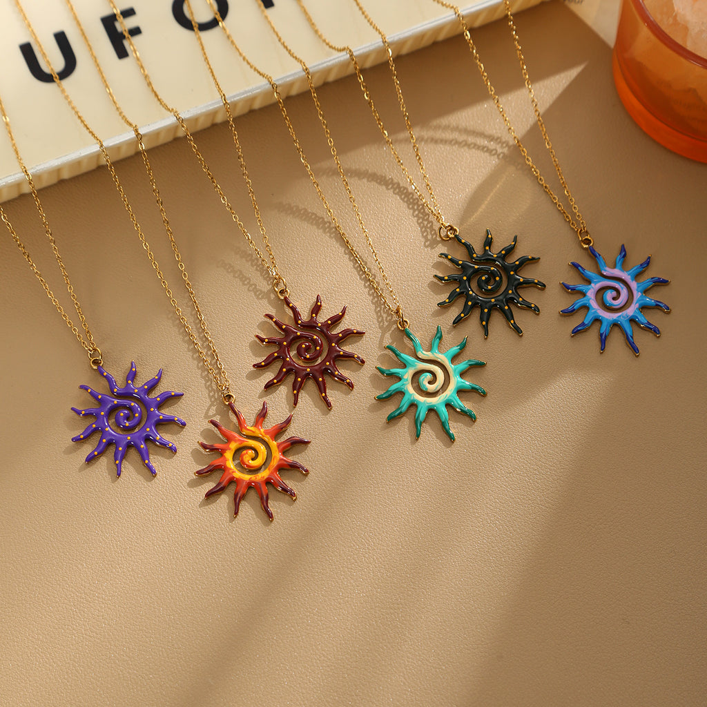 Sun Pendant Necklace | KAH Jewelry