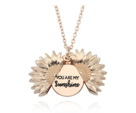 Sunflower Name Necklace