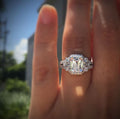 Princess Square Diamond Wedding Ring | KAH Jewelry
