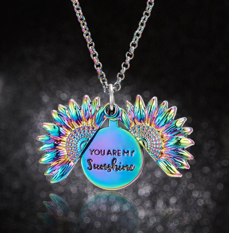 Sunflower Name Necklace