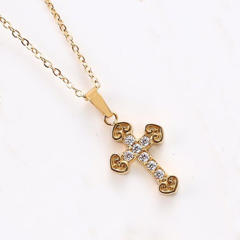 Zirconia Stone Pendant Necklace