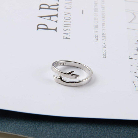 Hands Hug Adjustable Ring | KAH Jewelry