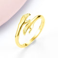 Hands Hug Adjustable Ring | KAH Jewelry