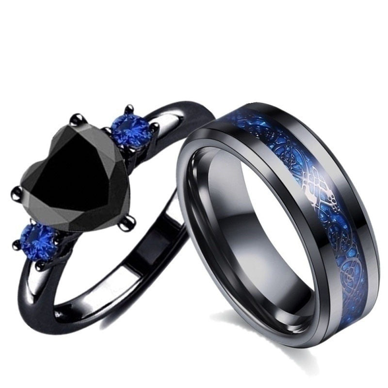Black Heart Gemstone Ring | KAH Jewelry