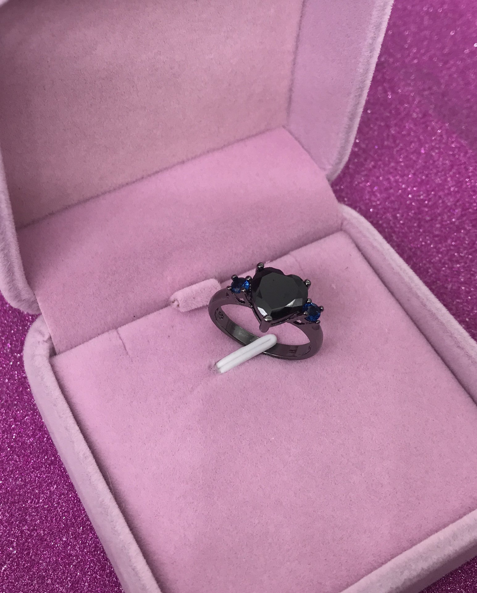Black Heart Gemstone Ring | KAH Jewelry