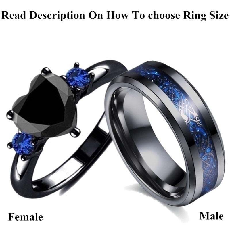 Black Heart Gemstone Ring | KAH Jewelry