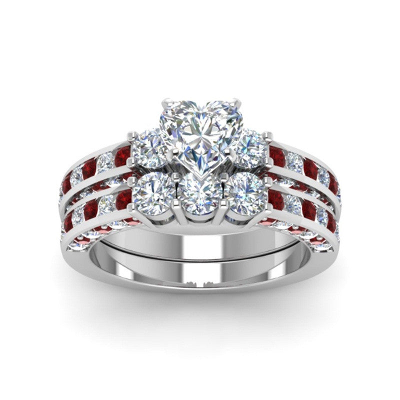 Couple Zircon Promise Rings | KAH Jewelry