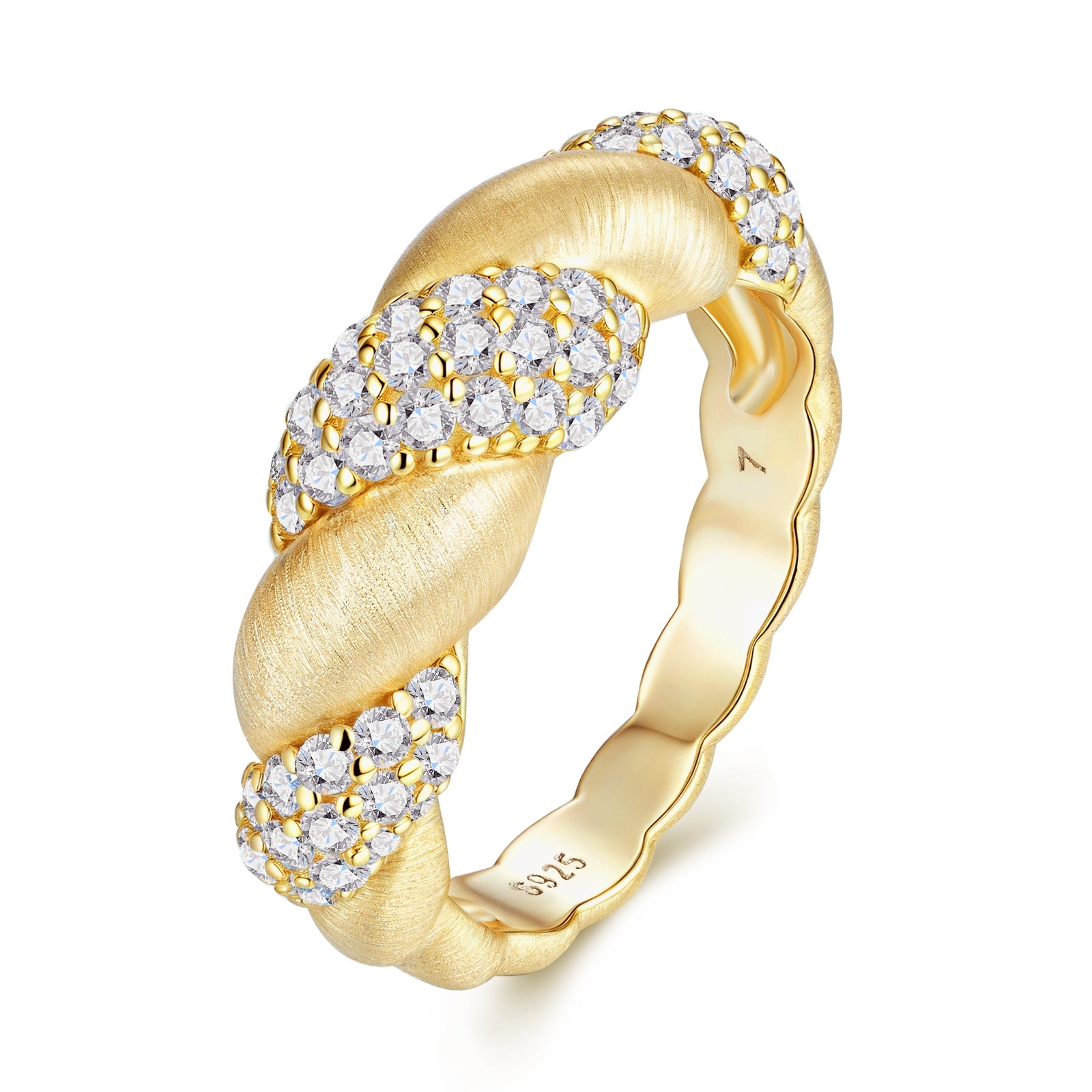 Moissanite Gold-Plated Silver Jewelry Set | KAH Jewelry