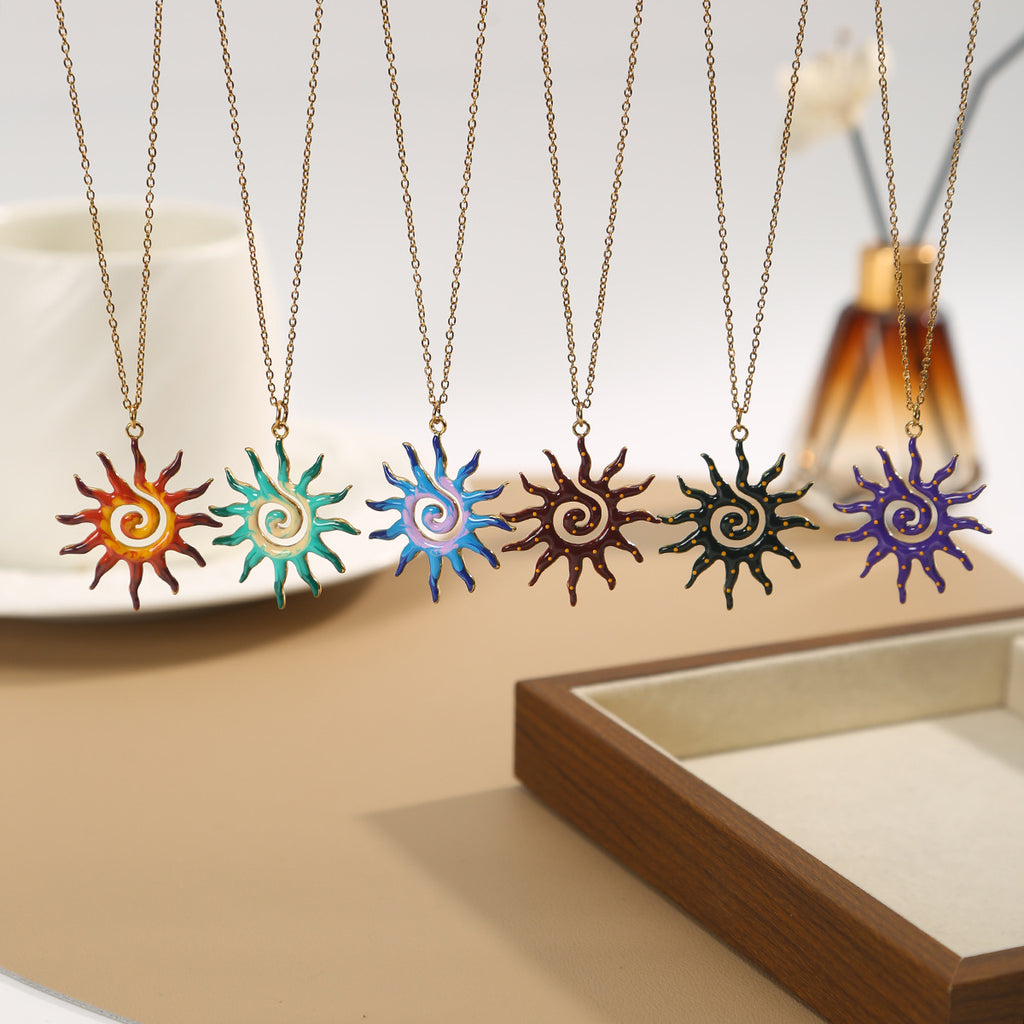 Sun Pendant Necklace | KAH Jewelry