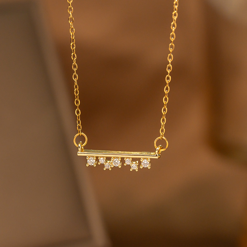 Minimalist Single Diamond Pendant Necklace | KAH Jewelry