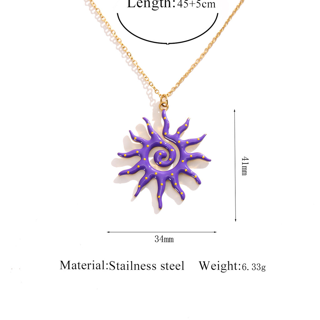 Sun Pendant Necklace | KAH Jewelry