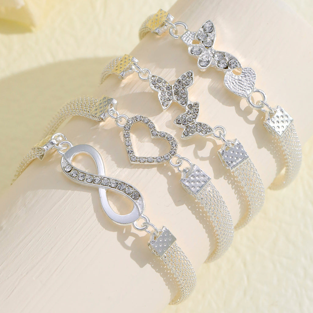 Infinity Diamond Alloy Anklet | KAH Jewelry