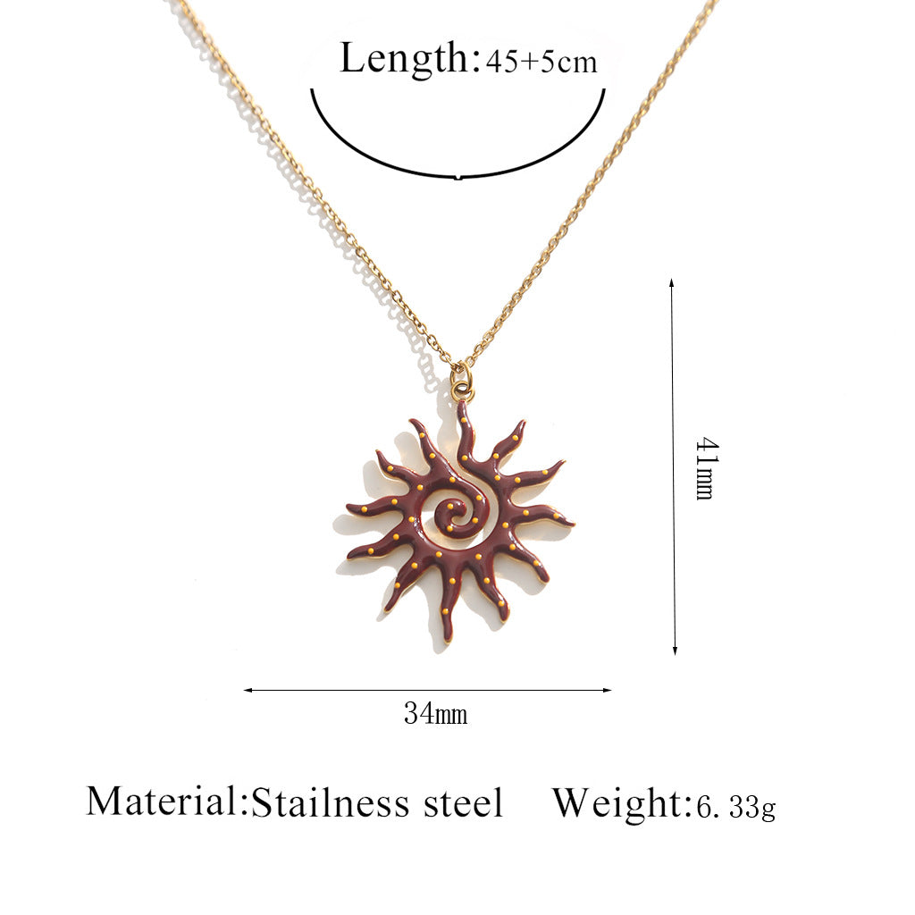 Sun Pendant Necklace