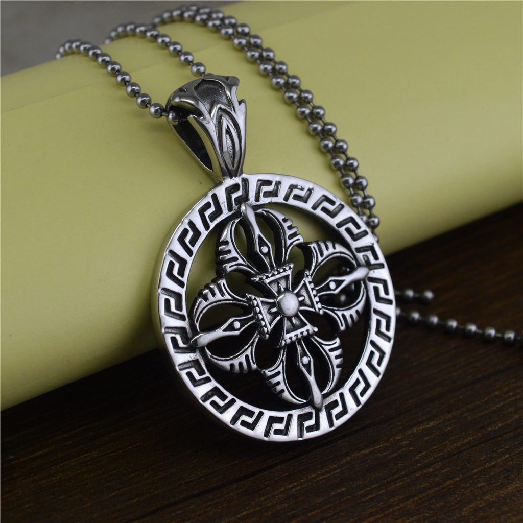 Hollow Cross Titanium Pendant | KAH Jewelry