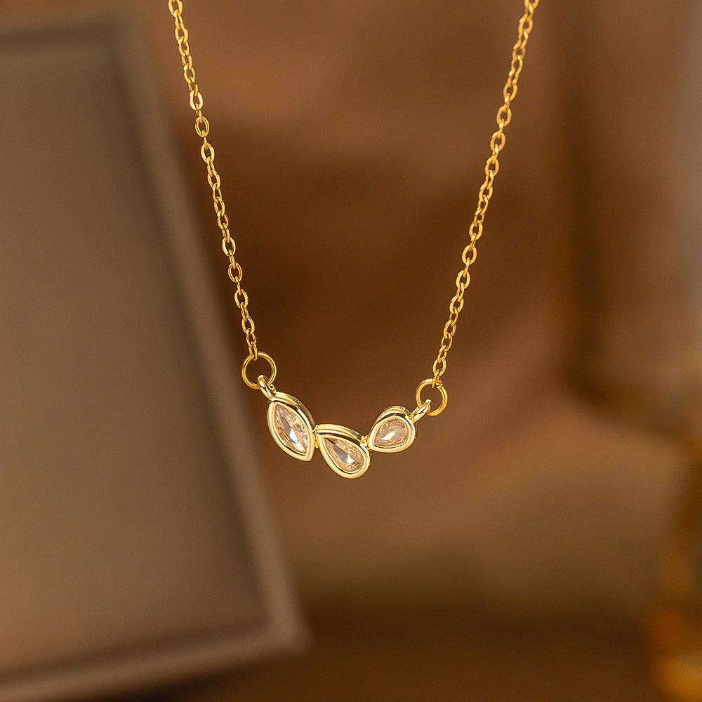 Minimalist Single Diamond Pendant Necklace | KAH Jewelry