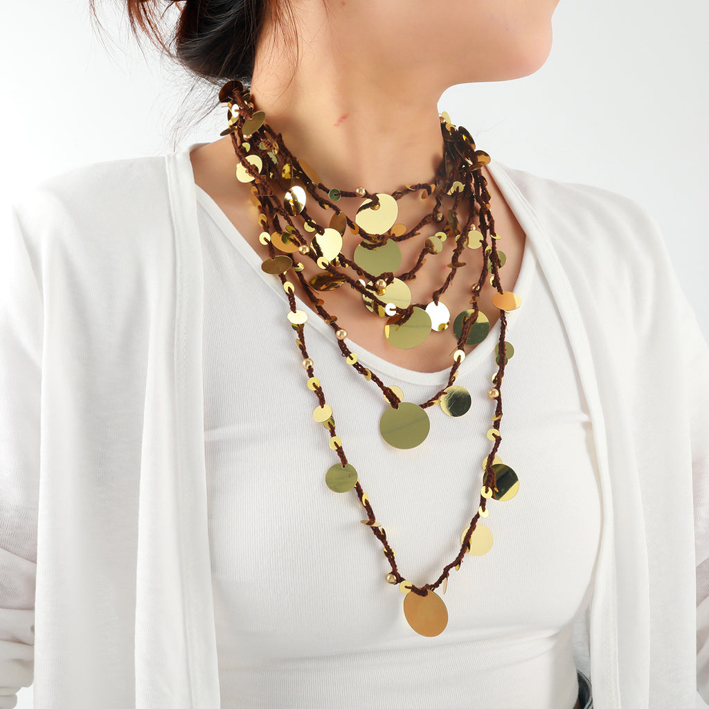 Boho Round Beaded Necklace | KAH Jewelry