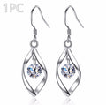 Zircon Silver Stud Earrings | KAH Jewelry