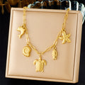 Ocean Charm Clavicle Necklace