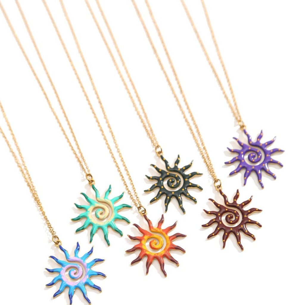 Sun Pendant Necklace | KAH Jewelry