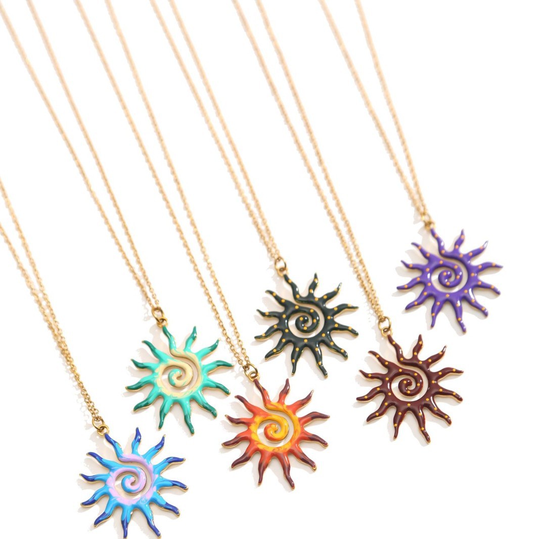 Sun Pendant Necklace | KAH Jewelry