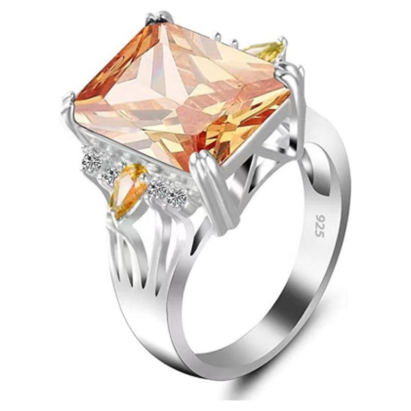 Purple Zircon Teardrop Ring | KAH Jewelry
