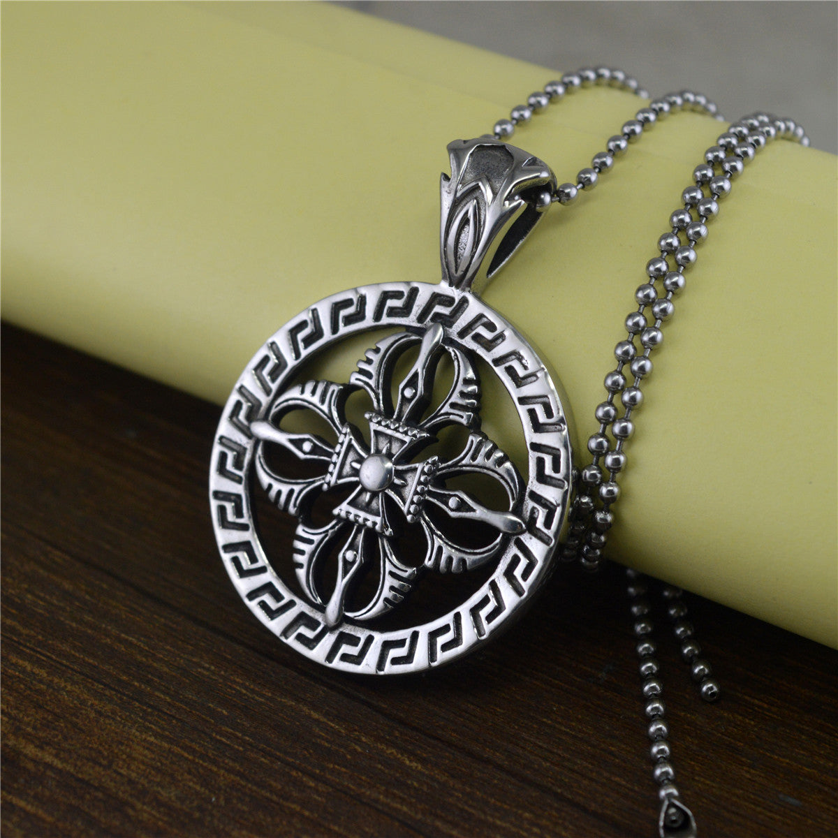 Hollow Cross Titanium Pendant | KAH Jewelry