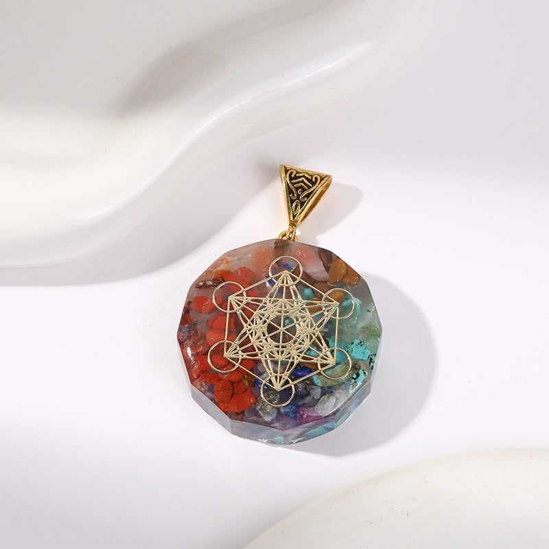 7 Chakra Crystal Stone Pendant Necklace