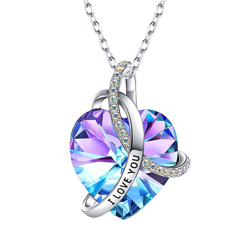Love Crystal Pendant Necklace | KAH Jewelry