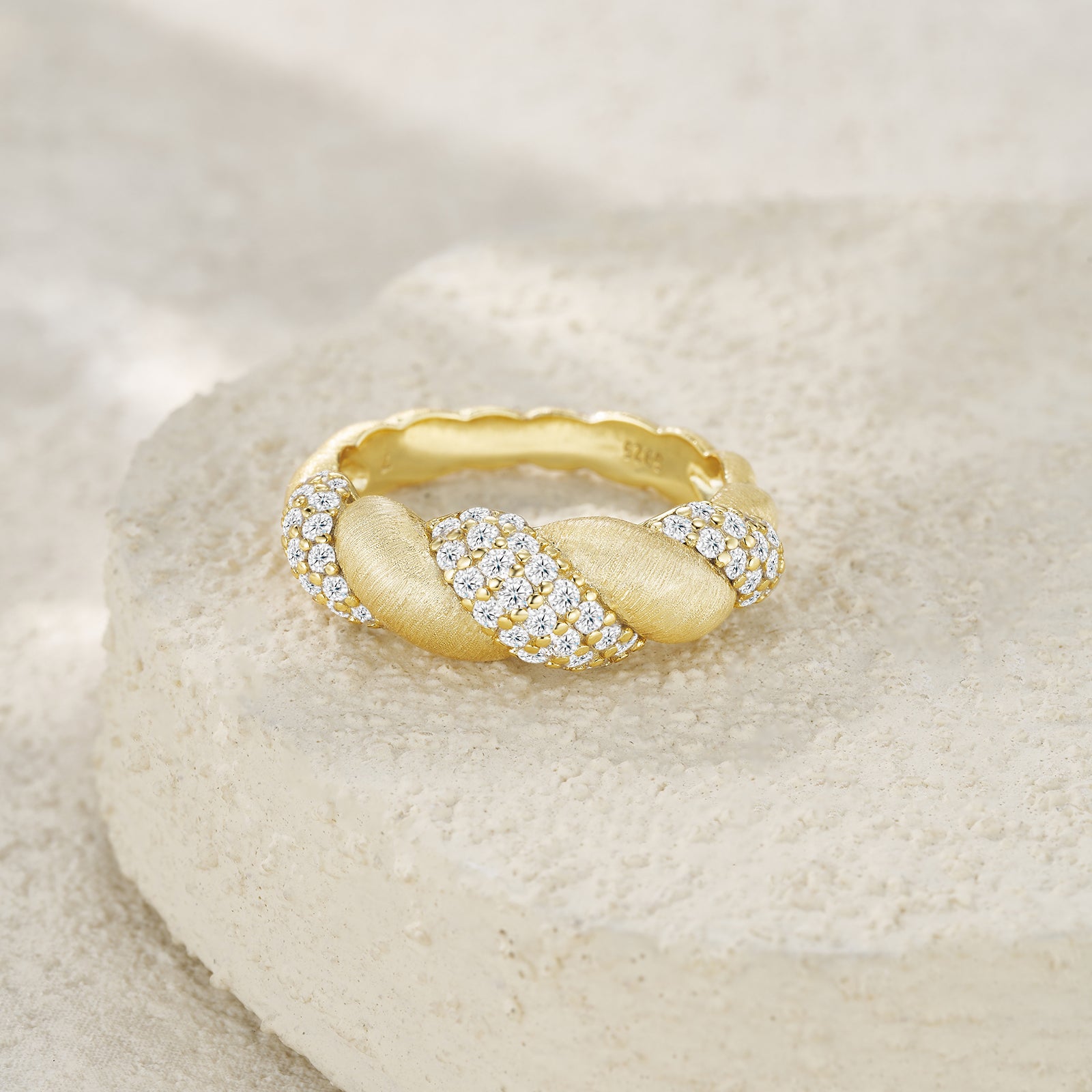 Moissanite Gold-Plated Silver Jewelry Set | KAH Jewelry