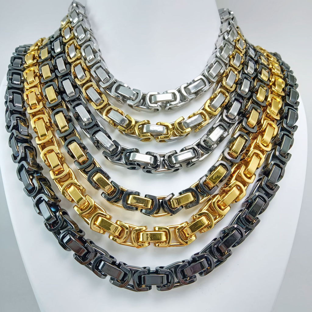Square Link Chain Necklace | KAH Jewelry