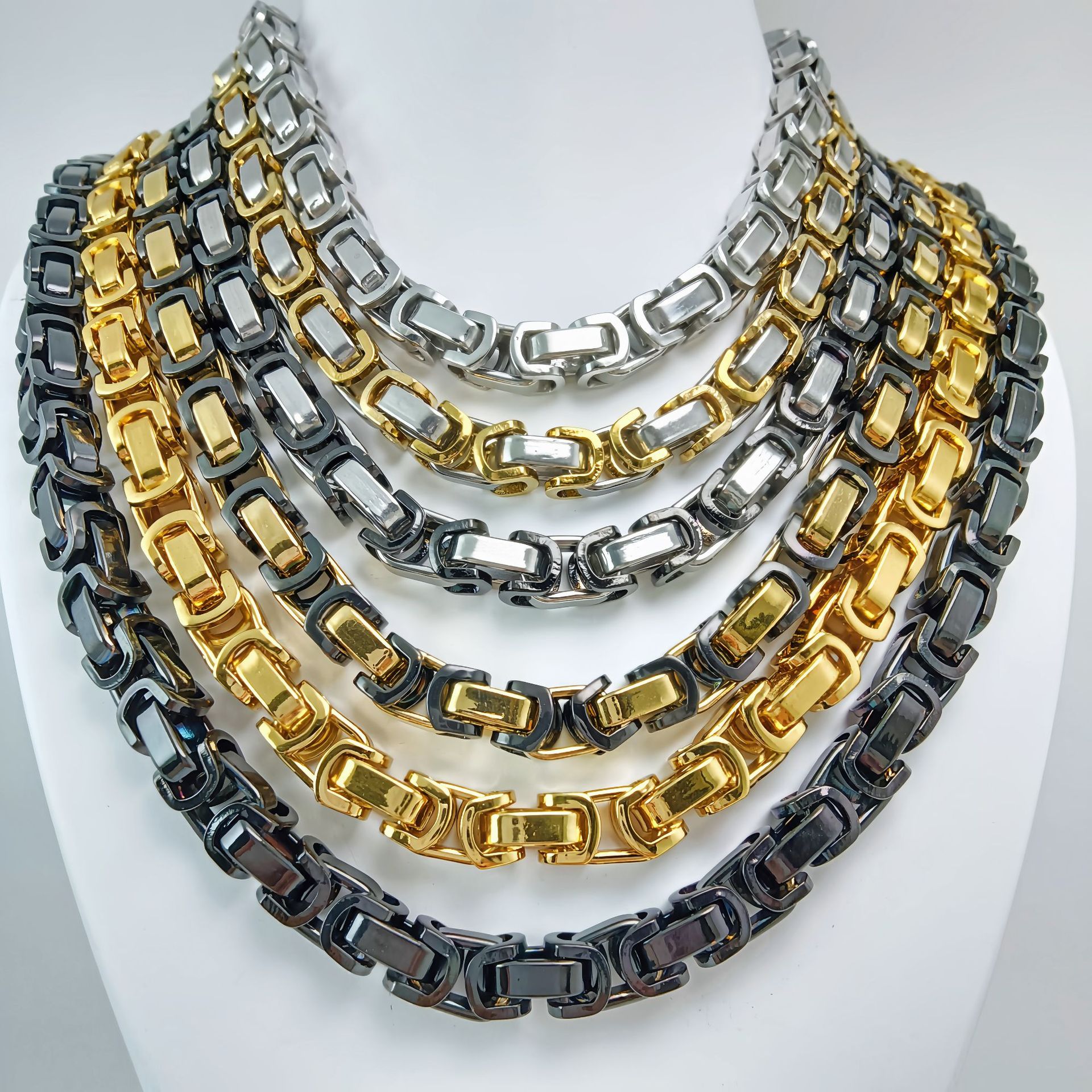 Square Link Chain Necklace | KAH Jewelry