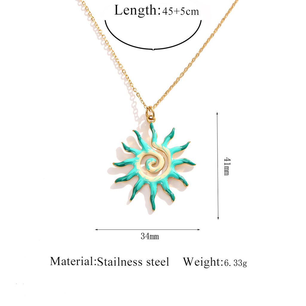 Sun Pendant Necklace