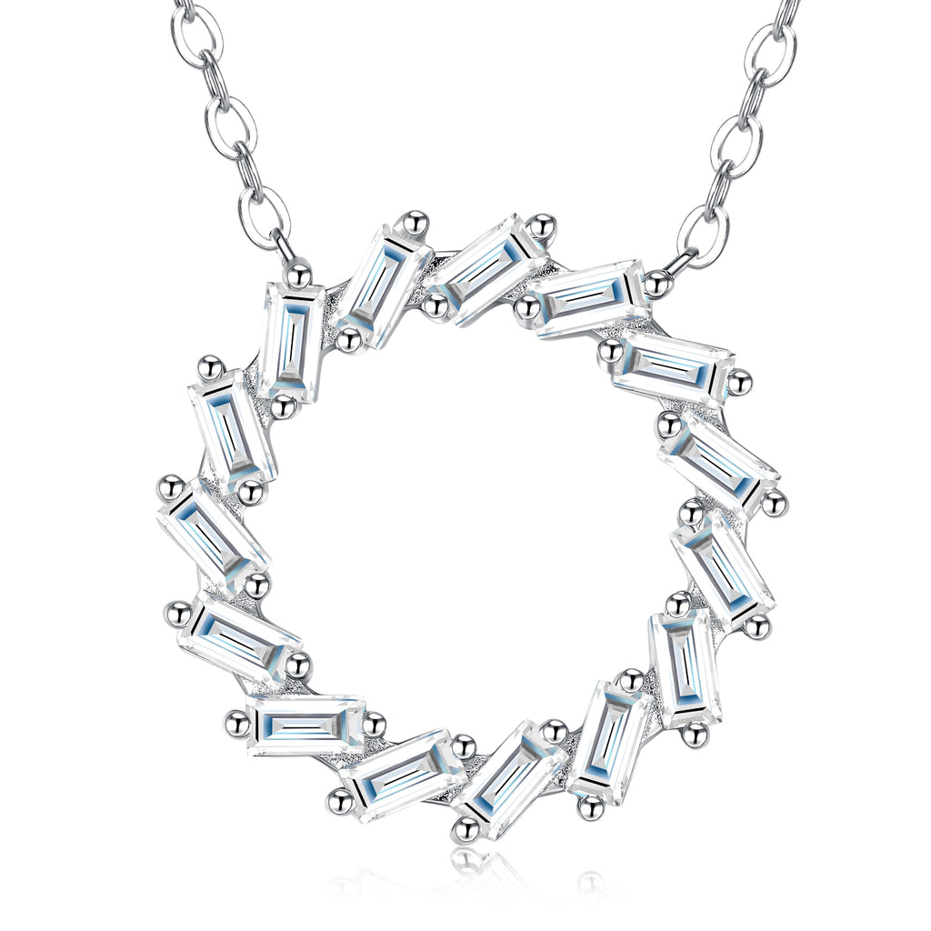 Moissanite S925 Silver Pendant Necklace | KAH Jewelry