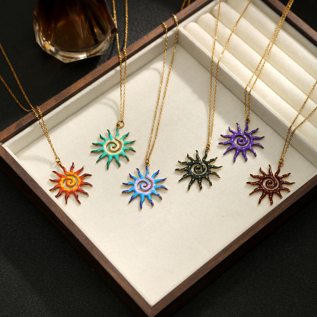 Sun Pendant Necklace | KAH Jewelry