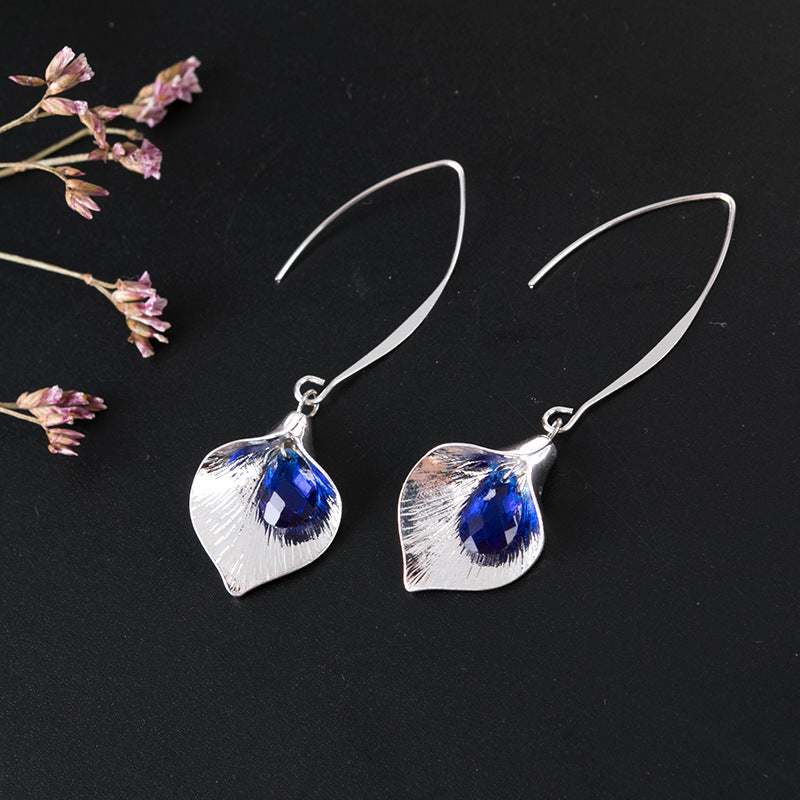 Orchid Crystal Drop Earrings | KAH Jewelry