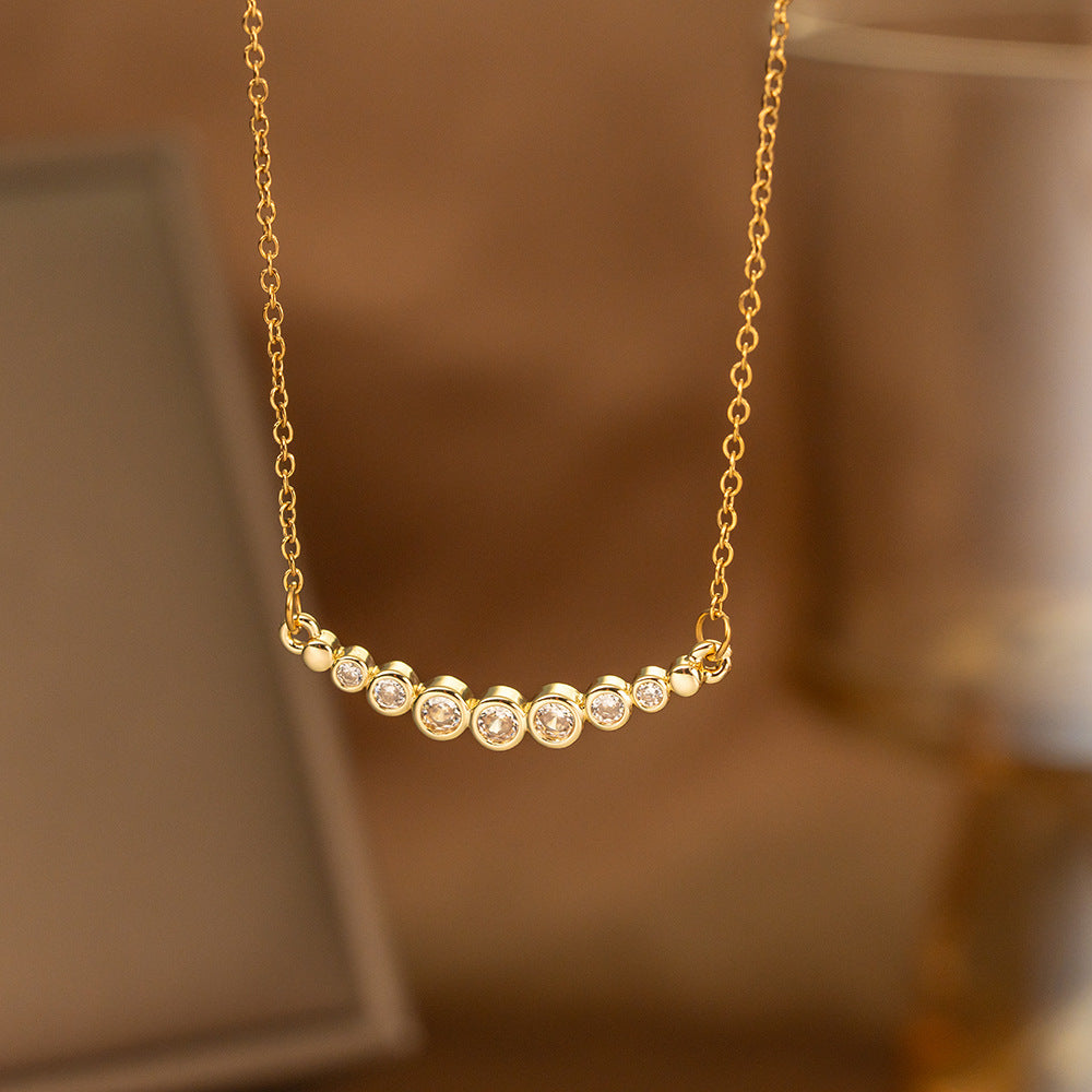 Minimalist Single Diamond Pendant Necklace | KAH Jewelry
