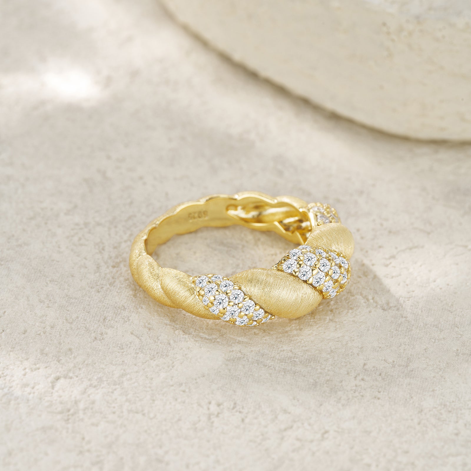 Moissanite Gold-Plated Silver Jewelry Set | KAH Jewelry