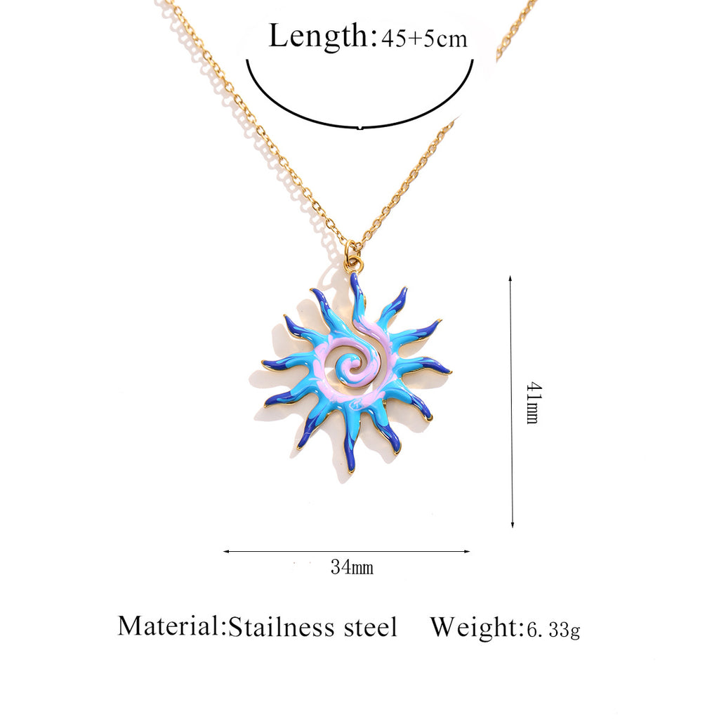 Sun Pendant Necklace