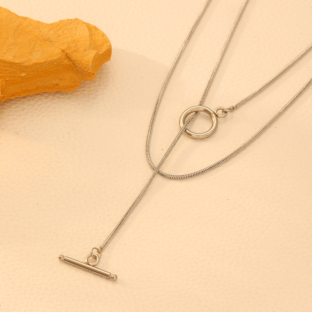 Round Snake Chain Necklace
