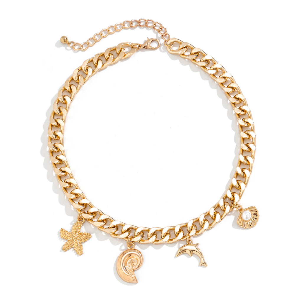 Boho Starfish Conch Choker & Bracelet Set | KAH Jewelry