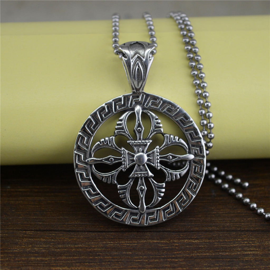 Hollow Cross Titanium Pendant | KAH Jewelry